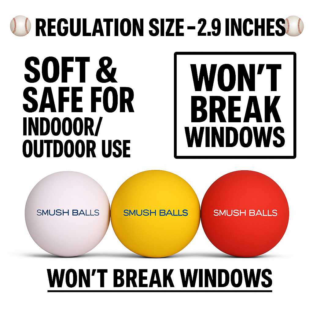 Smushballs Baseball Practice Balls — Multipack